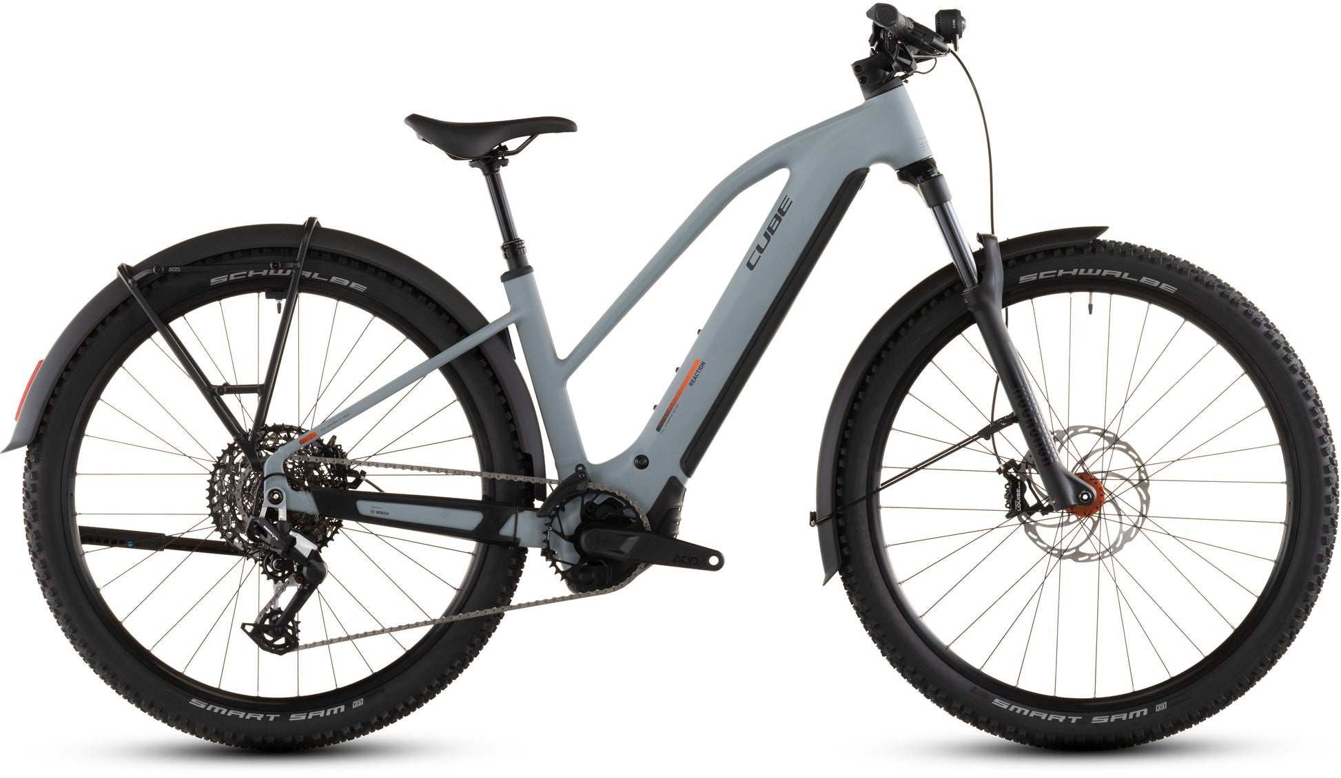 Produktbild: Cube Reaction Hybrid Race 800 FE vulcan´n´orange, Seitenansicht (weißer Hintergrund)