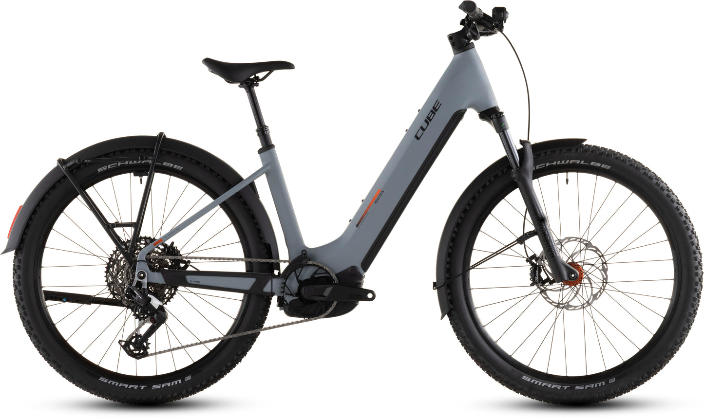 Produktbild: Cube Reaction Hybrid Race 800 FE vulcan´n´orange, Seitenansicht (weißer Hintergrund)