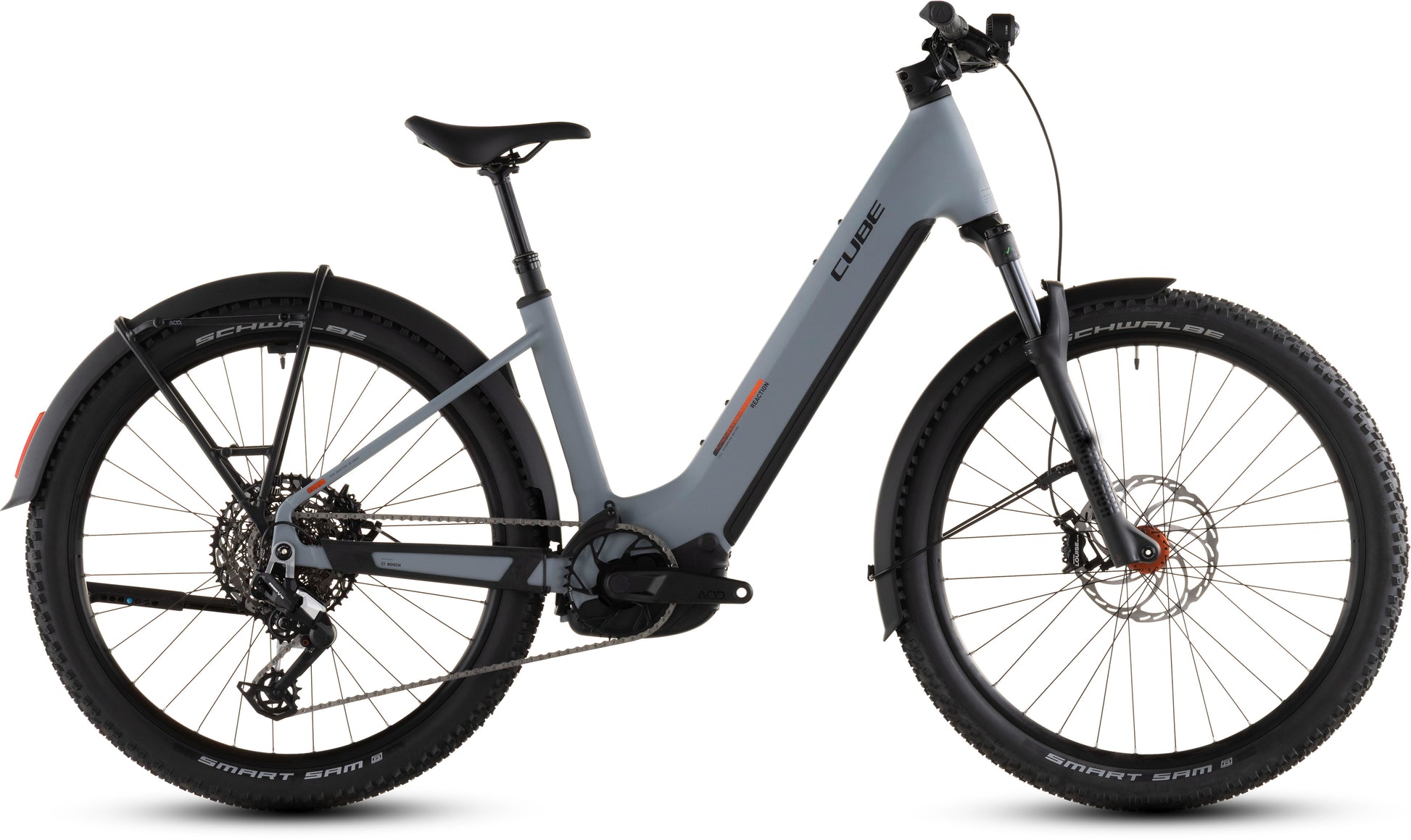 Produktbild: Cube Reaction Hybrid Race 800 FE vulcan´n´orange, Seitenansicht (weißer Hintergrund)