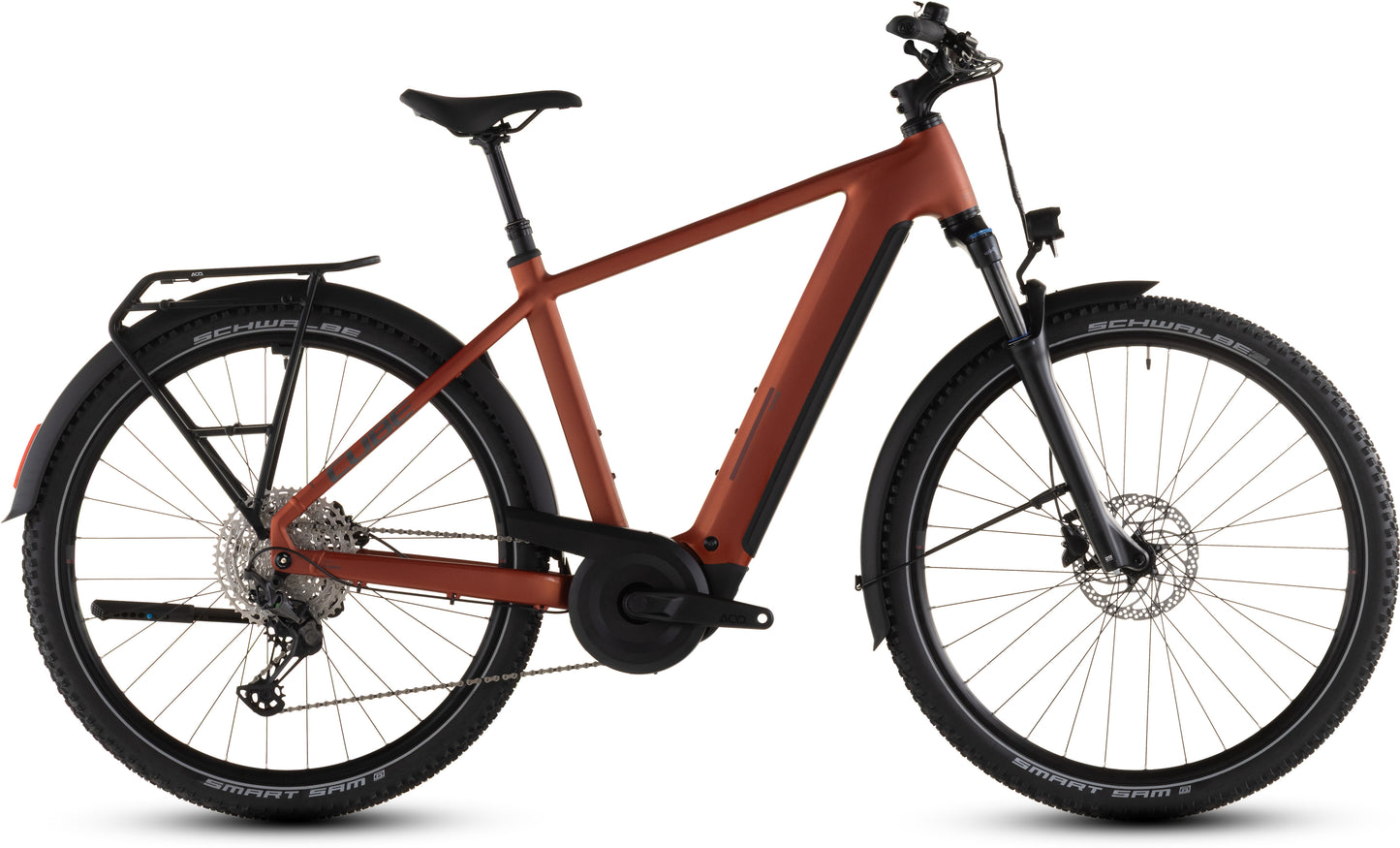 Produktbild: Cube Nuride Hybrid Pro 800 chilli´n´black, Seitenansicht (weißer Hintergrund)