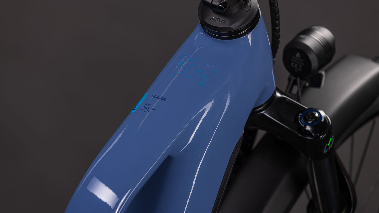 Produktbild: Cube Nuride Hybrid EXC 800 jeansblue´n´blue, Detailaufnahme 01