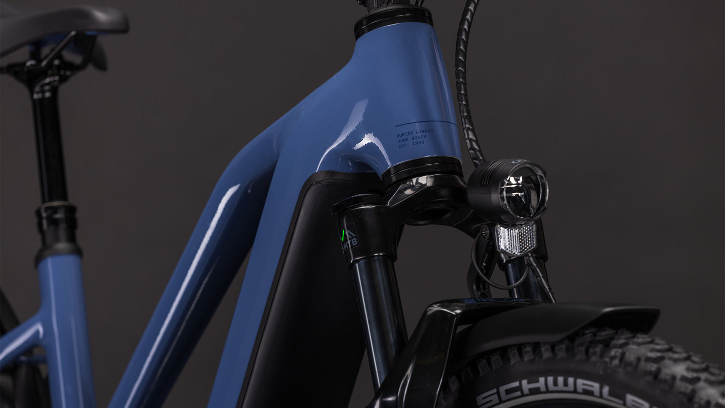 Produktbild: Cube Nuride Hybrid EXC 800 jeansblue´n´blue, Detailaufnahme 05