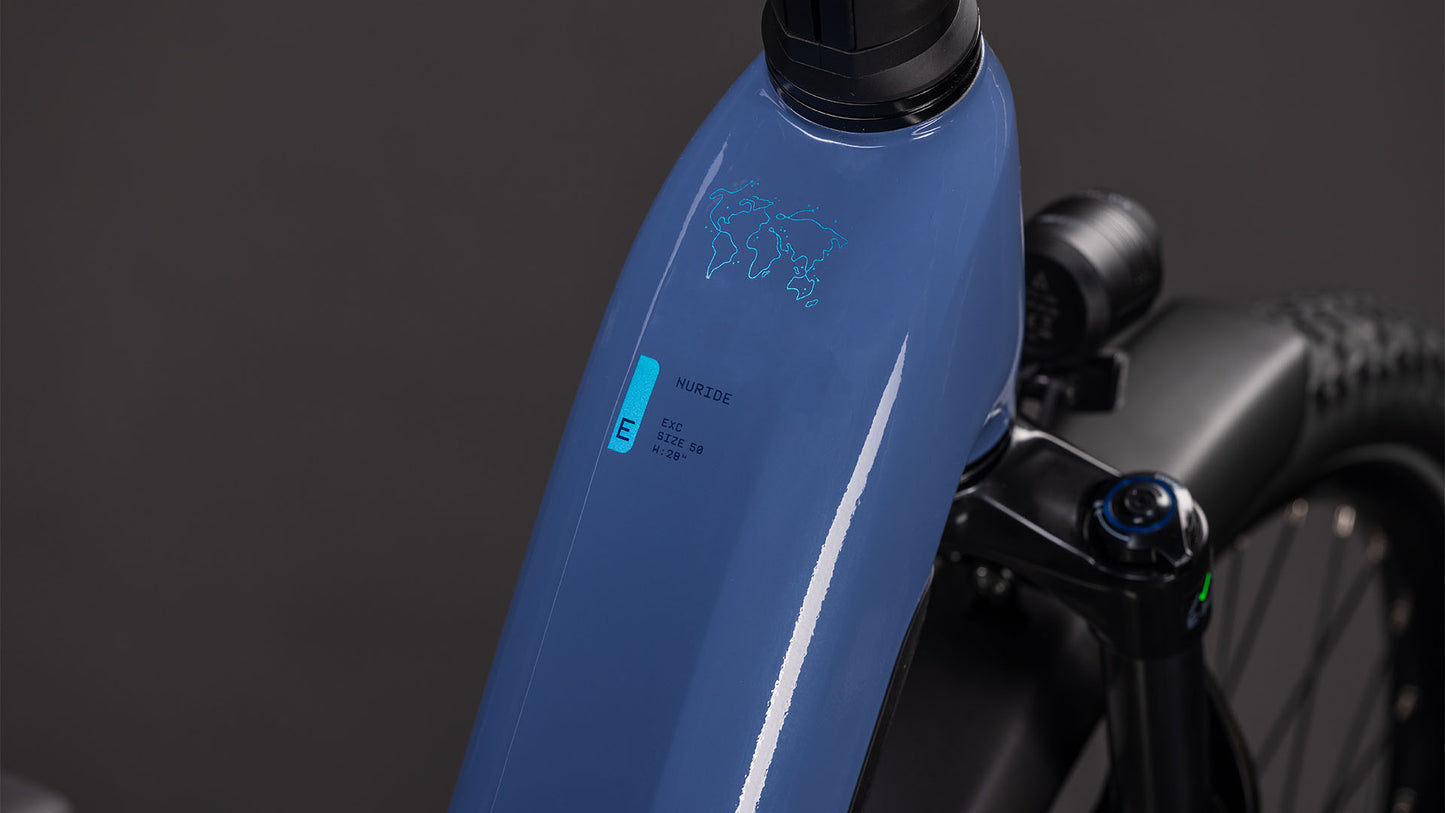 Produktbild: Cube Nuride Hybrid EXC 800 jeansblue´n´blue, Detailaufnahme 01