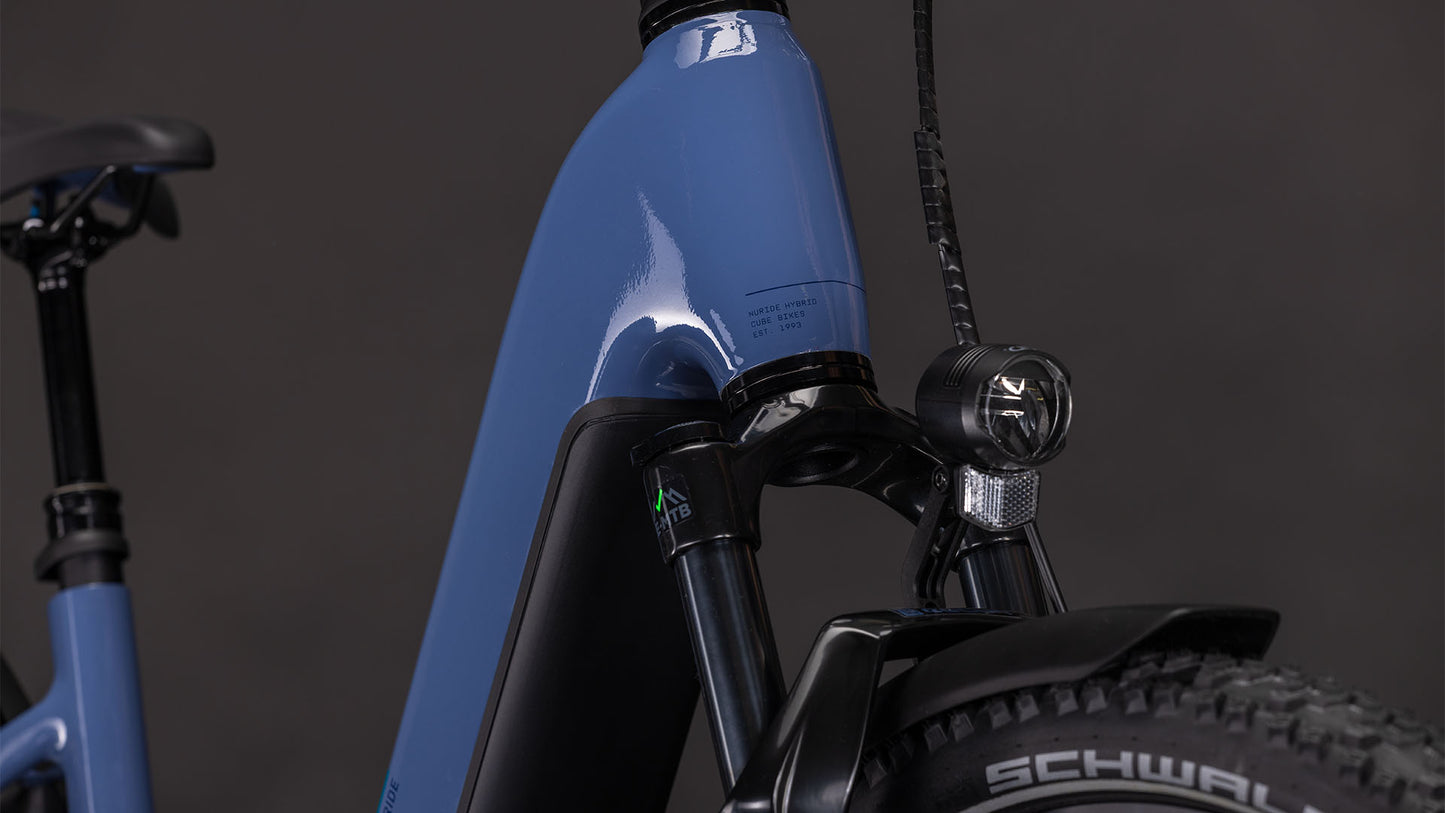 Produktbild: Cube Nuride Hybrid EXC 800 jeansblue´n´blue, Detailaufnahme 05