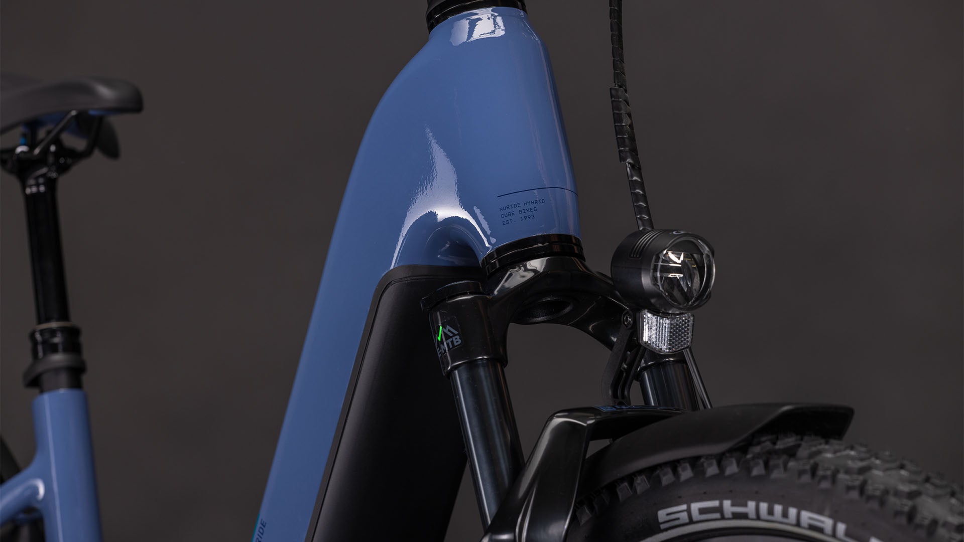 Produktbild: Cube Nuride Hybrid EXC 800 jeansblue´n´blue, Detailaufnahme 05