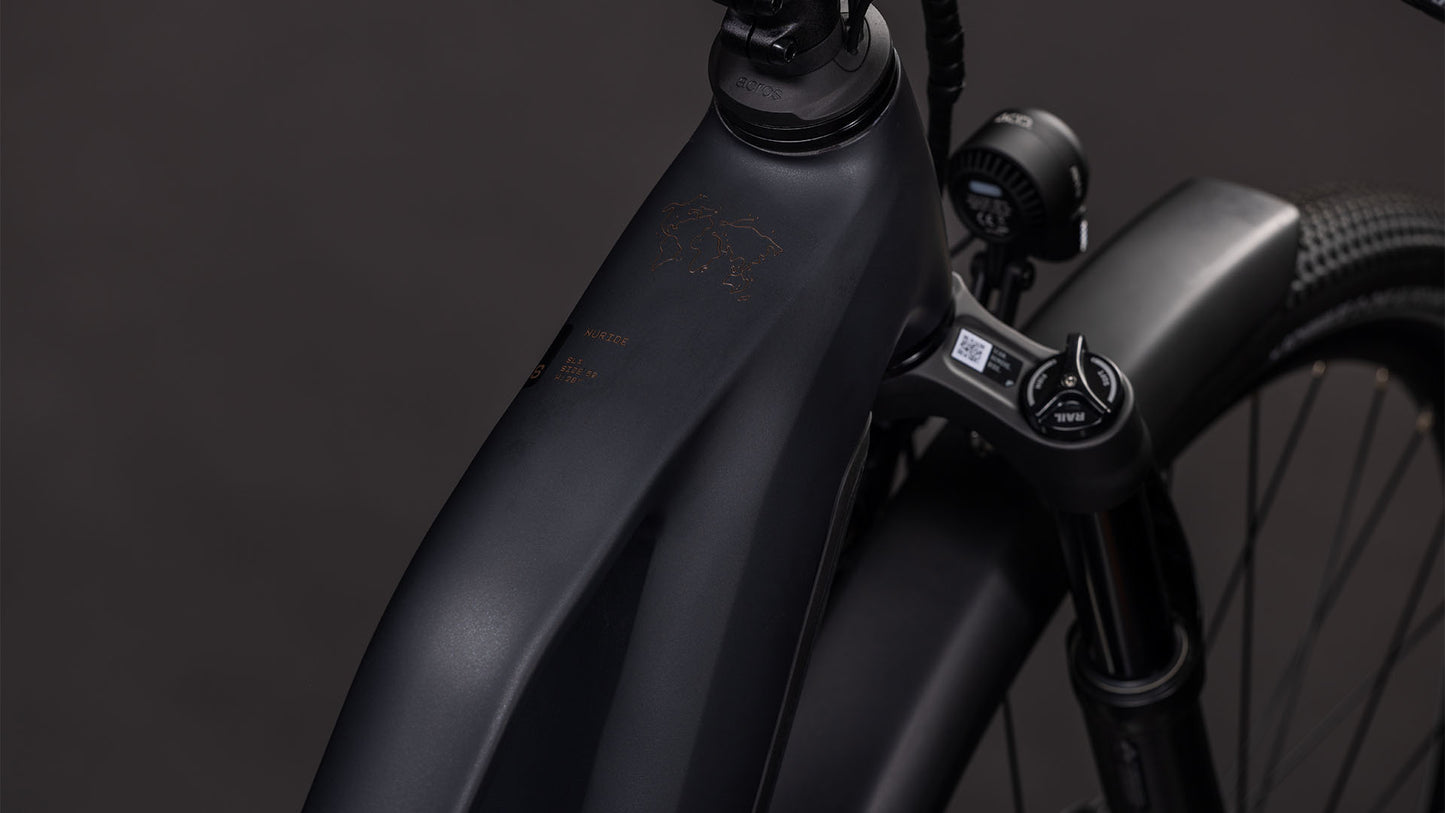 Produktbild: Cube Nuride Hybrid SLX 800 black´n´gold, Detailaufnahme 01