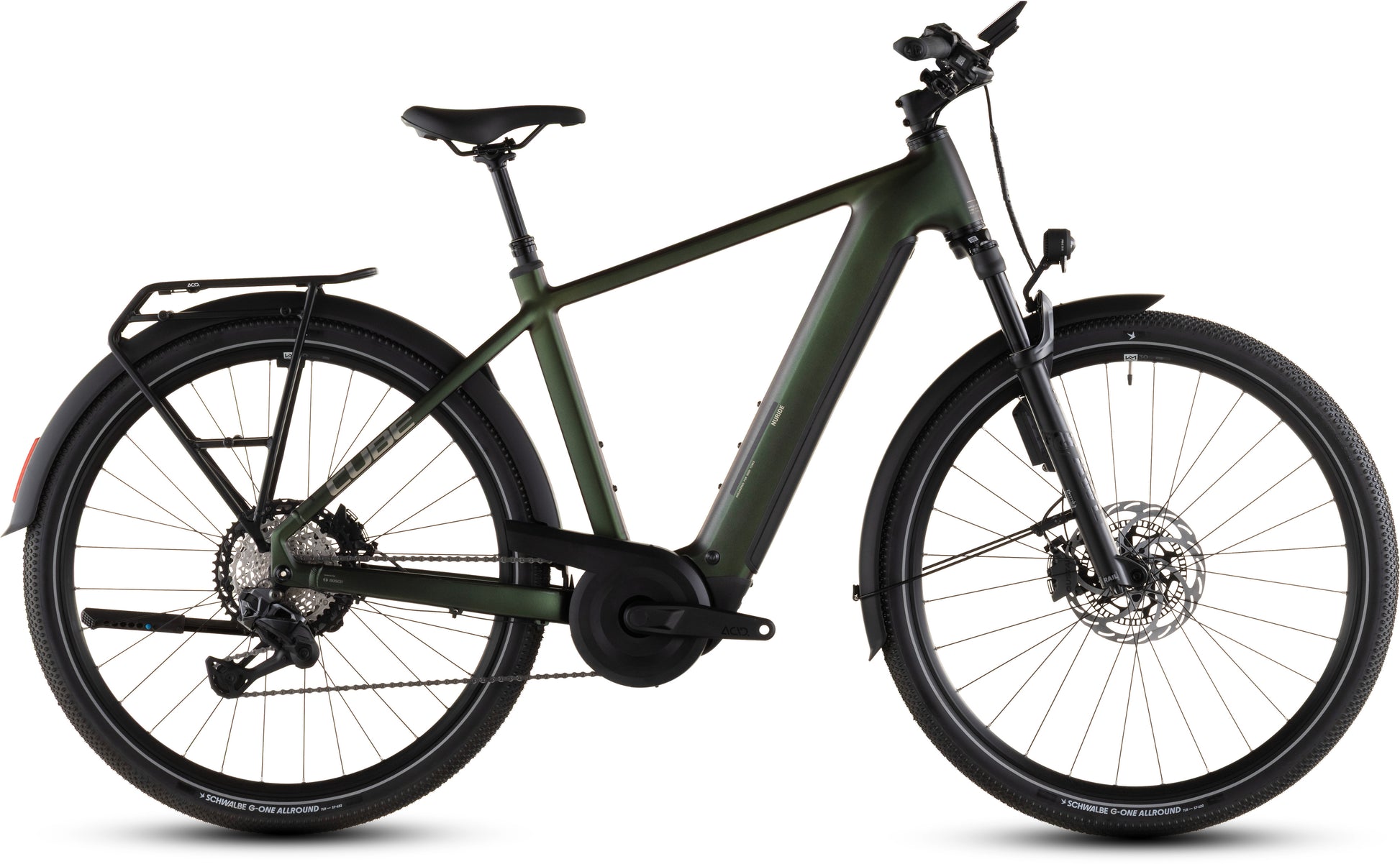 Produktbild: Cube Nuride Hybrid SLT 800 stellar´n´chrome, Seitenansicht (weißer Hintergrund)