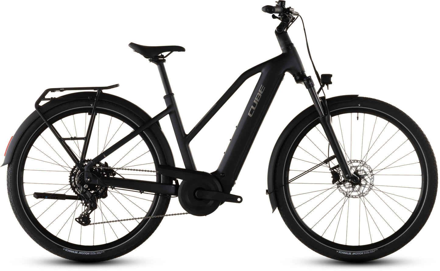 Produktbild: Cube Touring Hybrid ONE 600 coal´n´chrome, Seitenansicht (weißer Hintergrund)