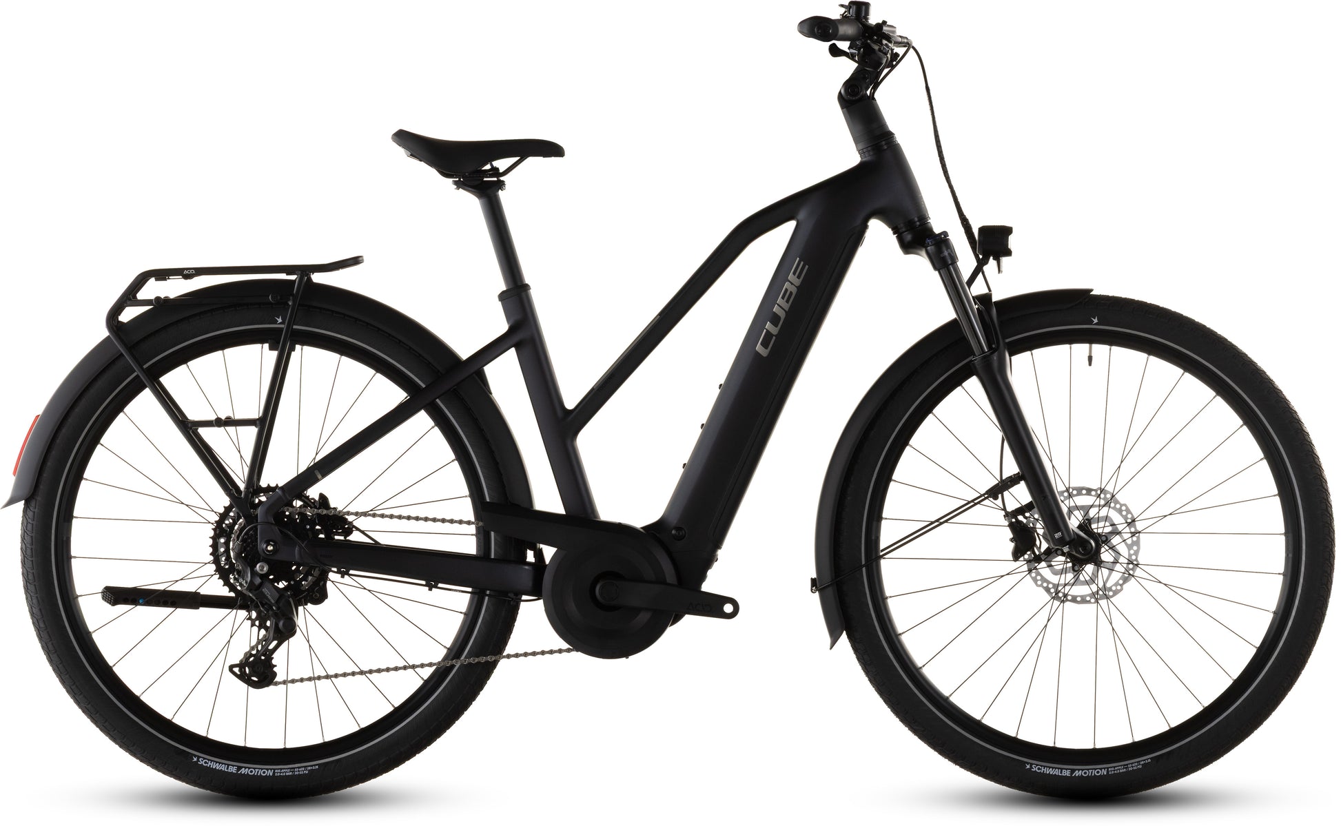 Produktbild: Cube Touring Hybrid ONE 600 coal´n´chrome, Seitenansicht (weißer Hintergrund)