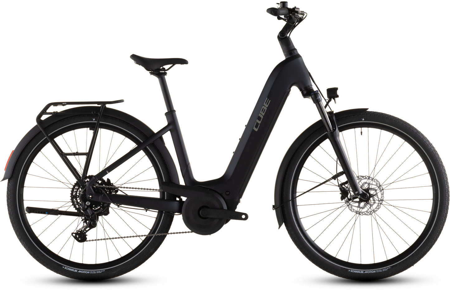 Produktbild: Cube Touring Hybrid ONE 600 coal´n´chrome, Seitenansicht (weißer Hintergrund)