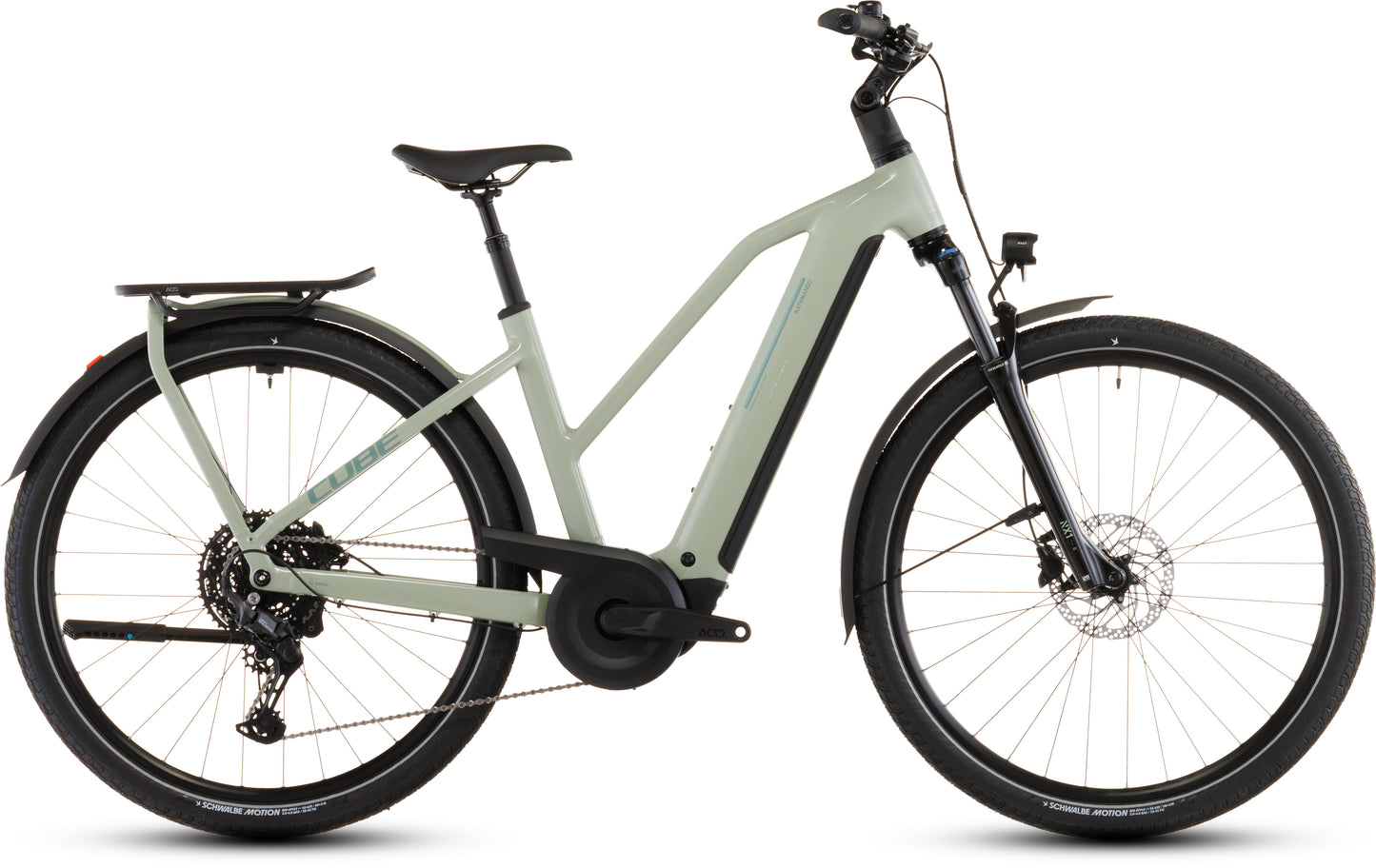 Produktbild: Cube Kathmandu Hybrid ONE 800 pea´n´green, Seitenansicht (weißer Hintergrund)