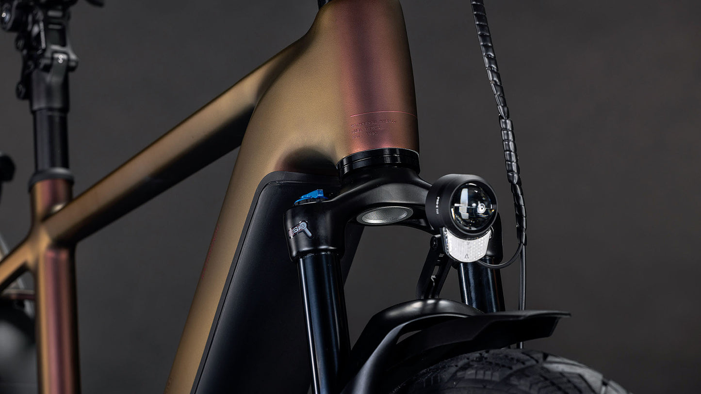 Produktbild: Cube Kathmandu Hybrid Pro 800 sunglow´n´chrome, Detailaufnahme 05