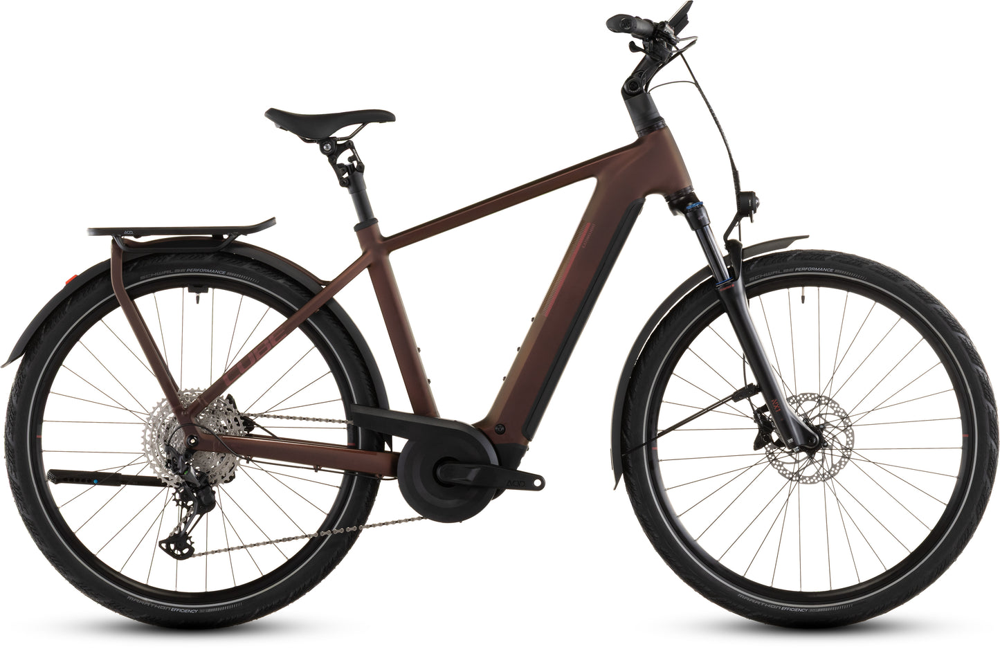 Produktbild: Cube Kathmandu Hybrid Pro 800 sunglow´n´chrome, Seitenansicht (weißer Hintergrund)