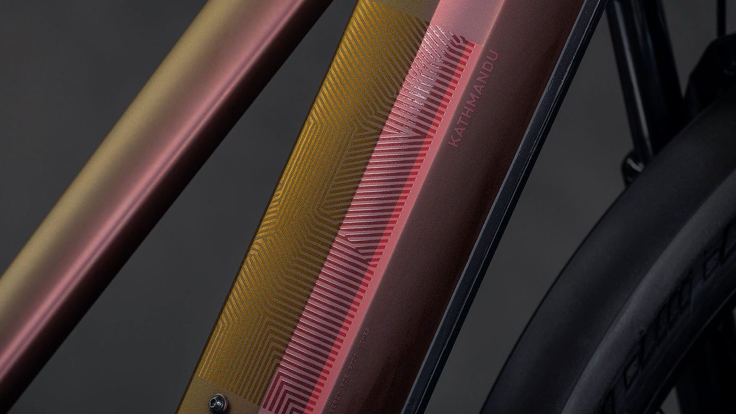 Produktbild: Cube Kathmandu Hybrid Pro 800 sunglow´n´chrome, Detailaufnahme 03