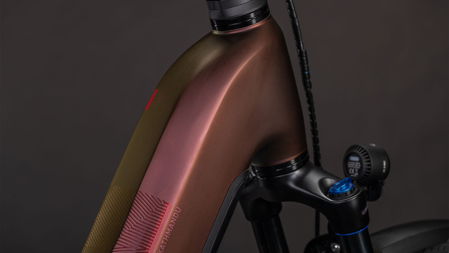 Produktbild: Cube Kathmandu Hybrid Pro 800 sunglow´n´chrome, Detailaufnahme 01
