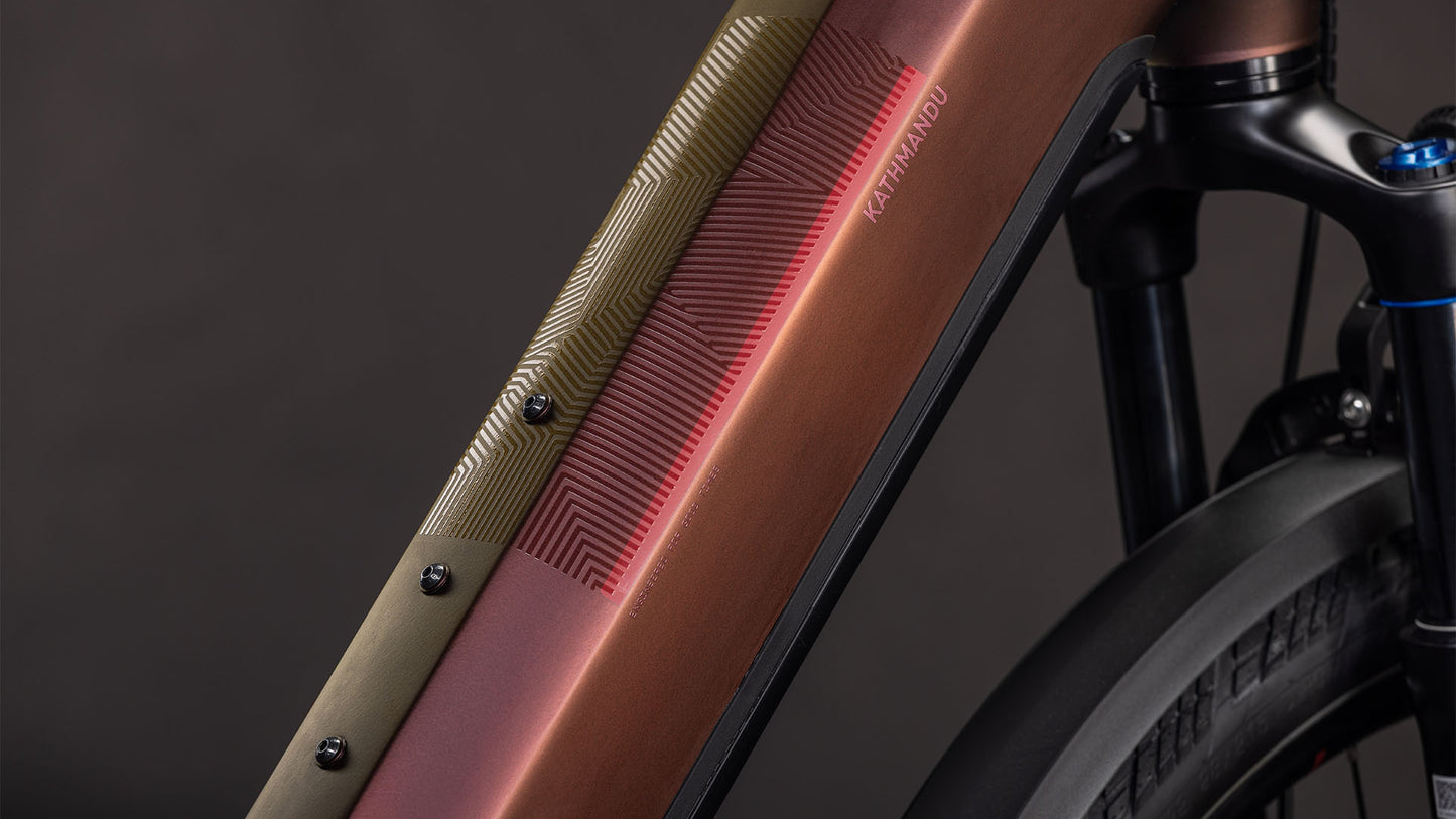Produktbild: Cube Kathmandu Hybrid Pro 800 sunglow´n´chrome, Detailaufnahme 02