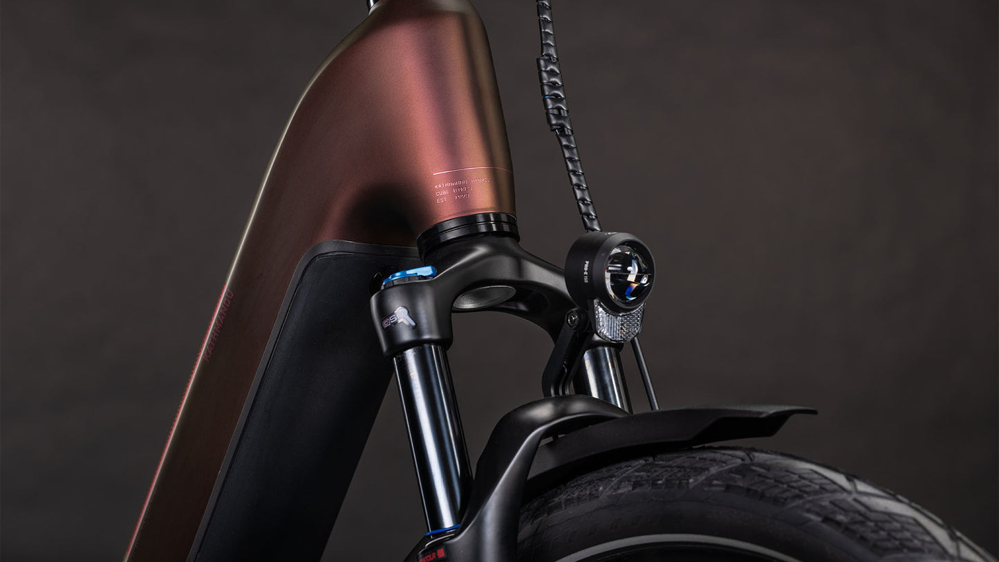 Produktbild: Cube Kathmandu Hybrid Pro 800 sunglow´n´chrome, Detailaufnahme 05
