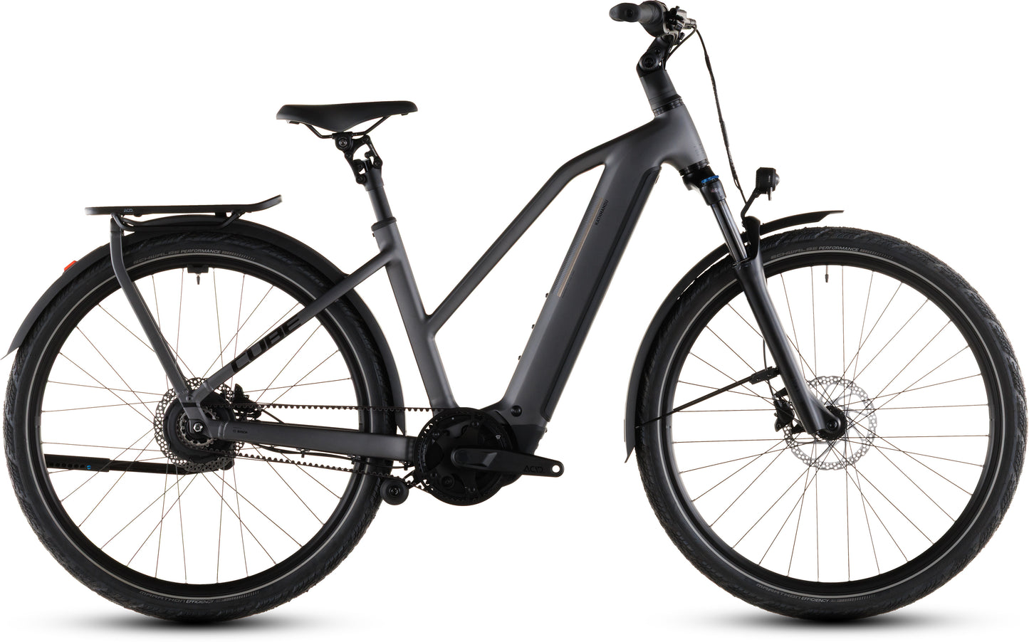 Produktbild: Cube Kathmandu Hybrid Comfort Pro 800 slabgrey´n´black, Seitenansicht (weißer Hintergrund)