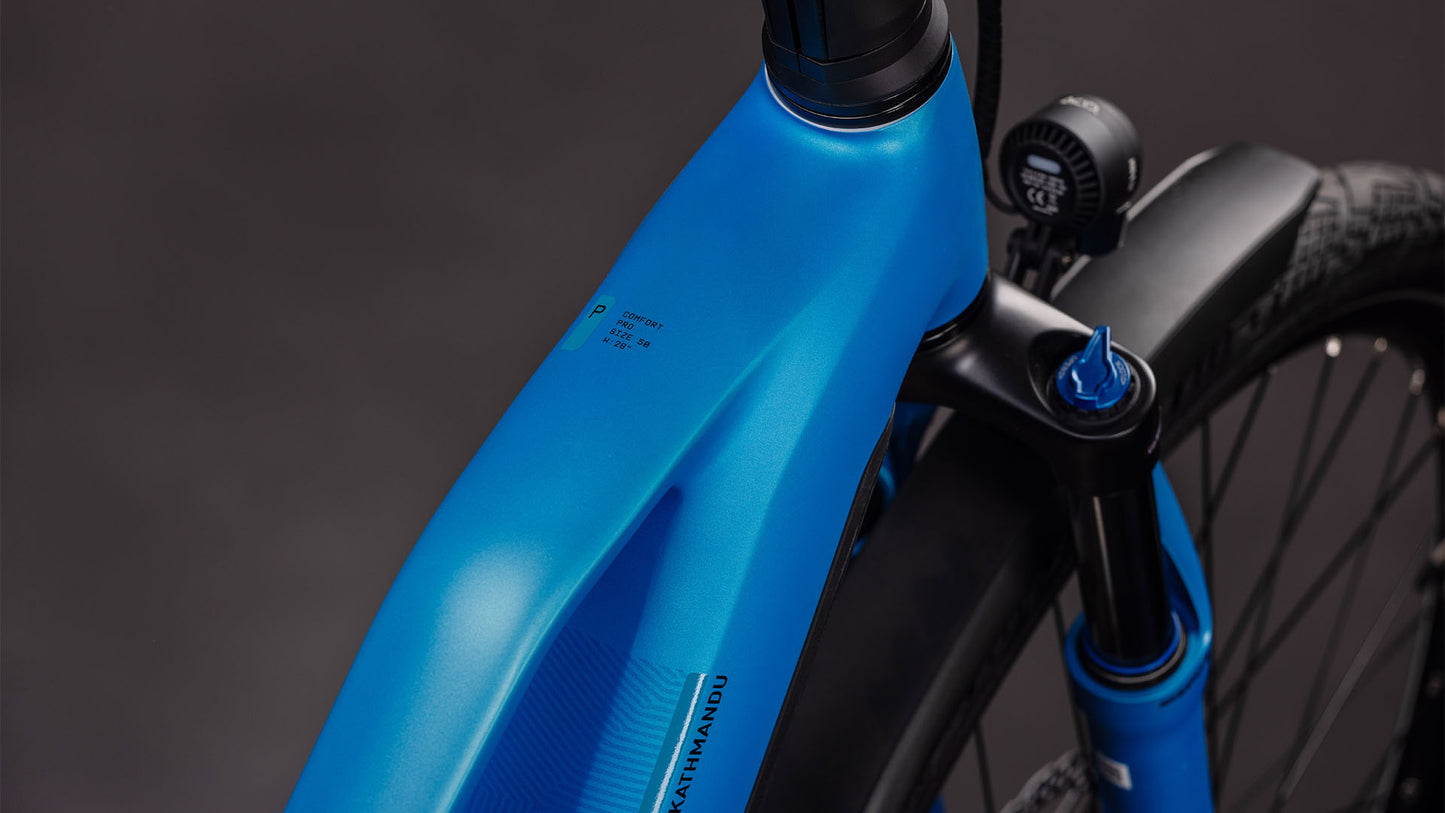 Produktbild: Cube Kathmandu Hybrid Comfort Pro 800 azure´n´black, Detailaufnahme 01