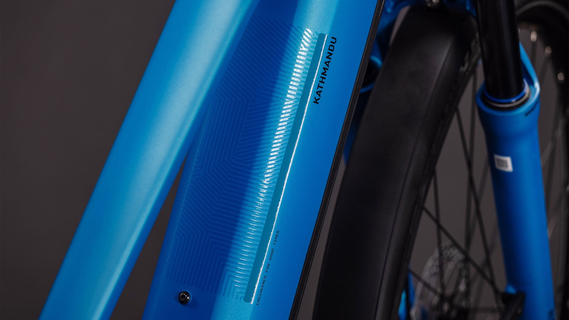 Produktbild: Cube Kathmandu Hybrid Comfort Pro 800 azure´n´black, Detailaufnahme 02