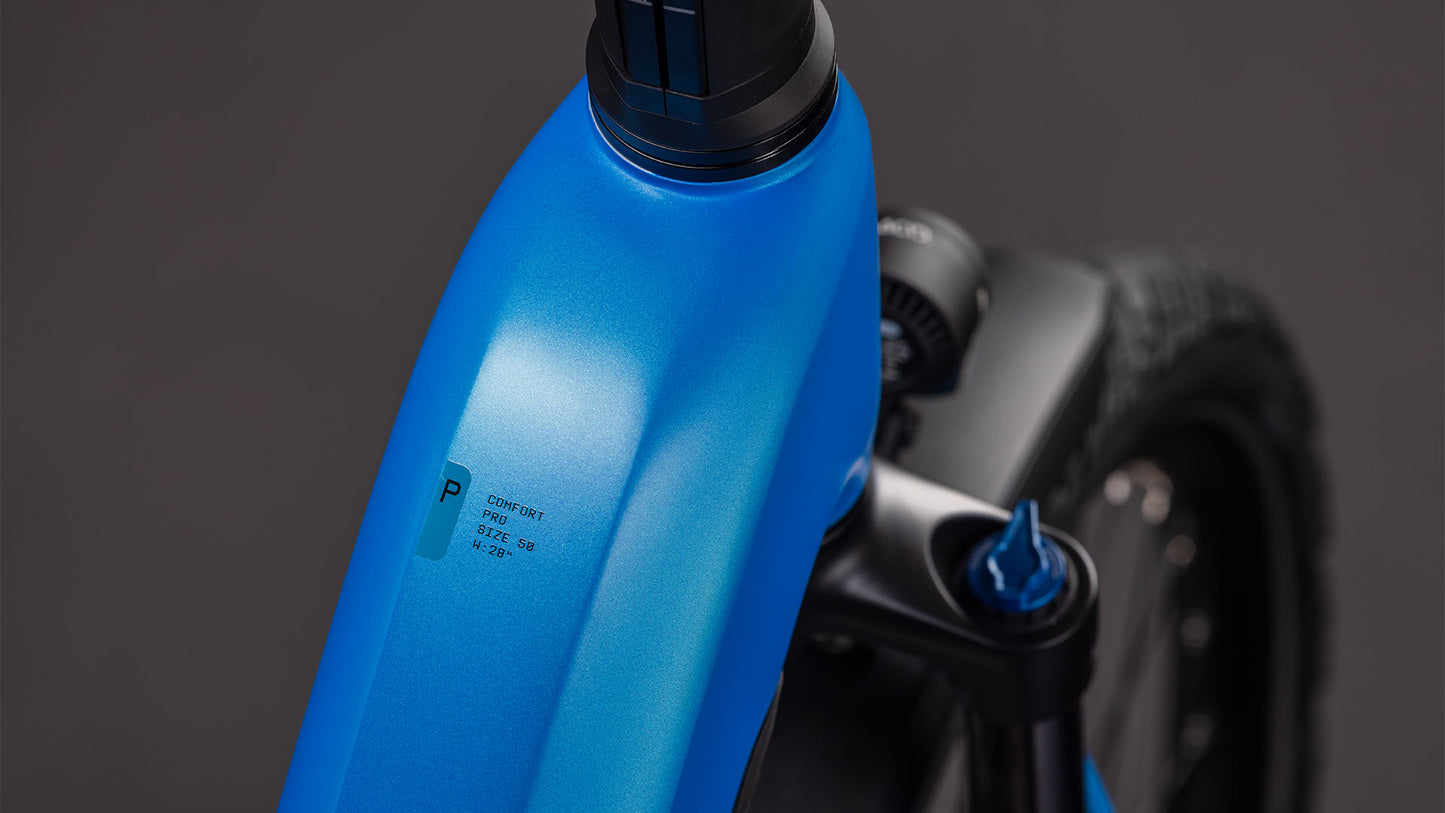 Produktbild: Cube Kathmandu Hybrid Comfort Pro 800 azure´n´black, Detailaufnahme 01