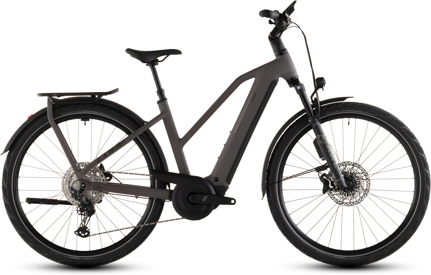 Produktbild: Cube Kathmandu Hybrid EXC 800 cedar´n´chrome, Seitenansicht (weißer Hintergrund)