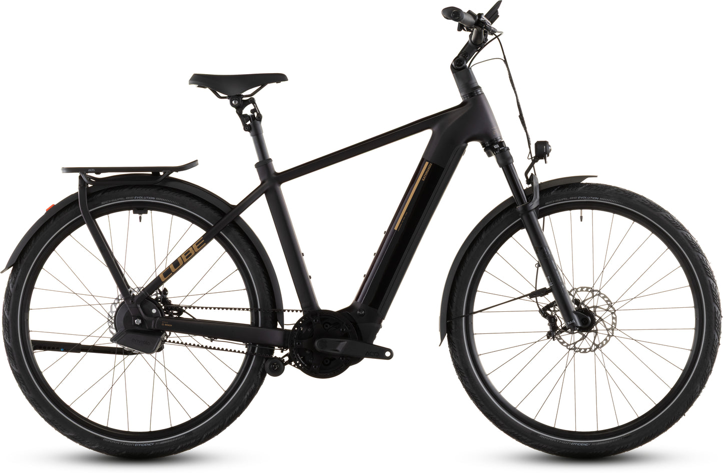 Produktbild: Cube Kathmandu Hybrid Comfort SLX 800 solareclipse´n´gold, Seitenansicht (weißer Hintergrund)
