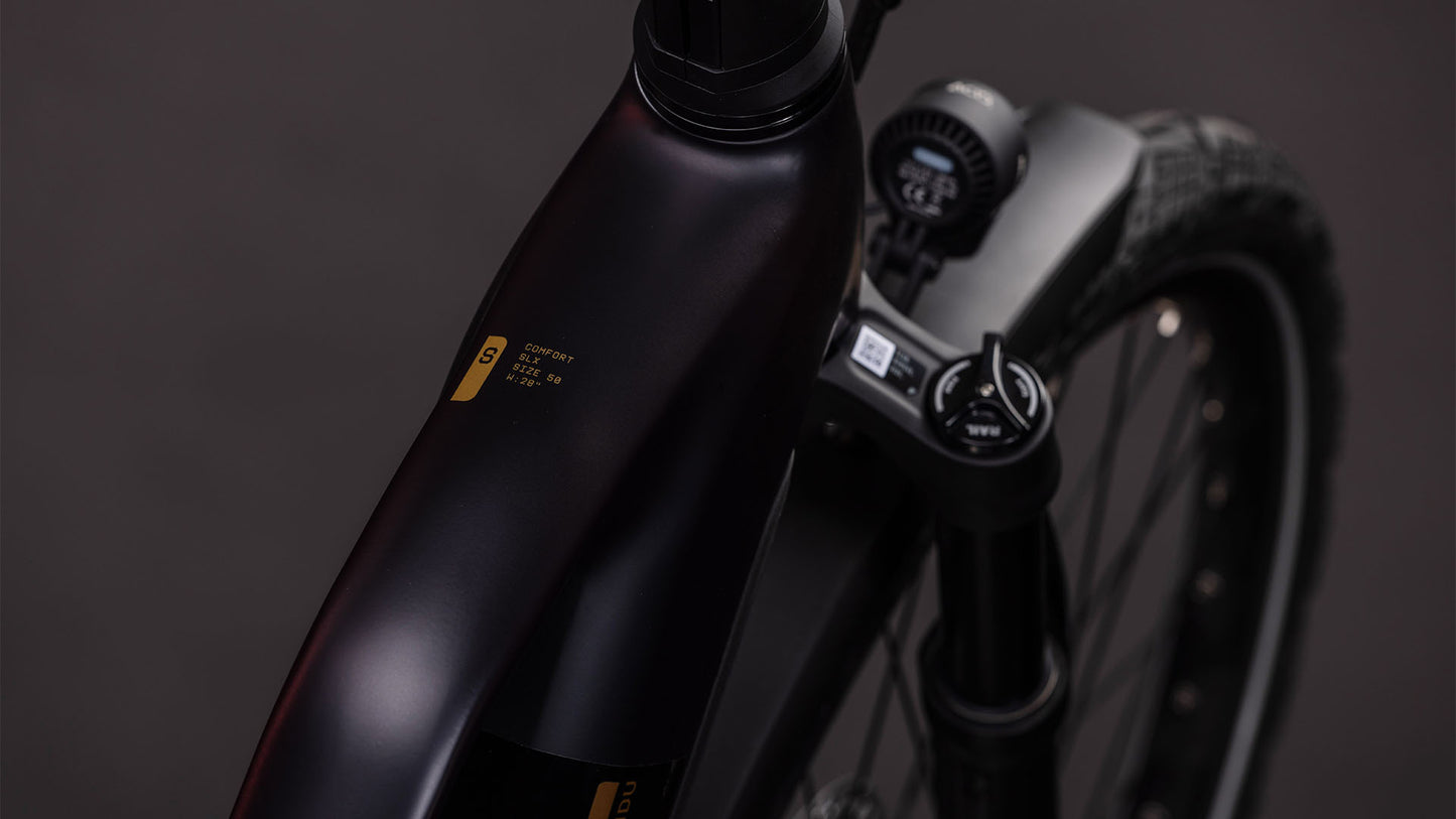 Produktbild: Cube Kathmandu Hybrid Comfort SLX 800 solareclipse´n´gold, Detailaufnahme 01