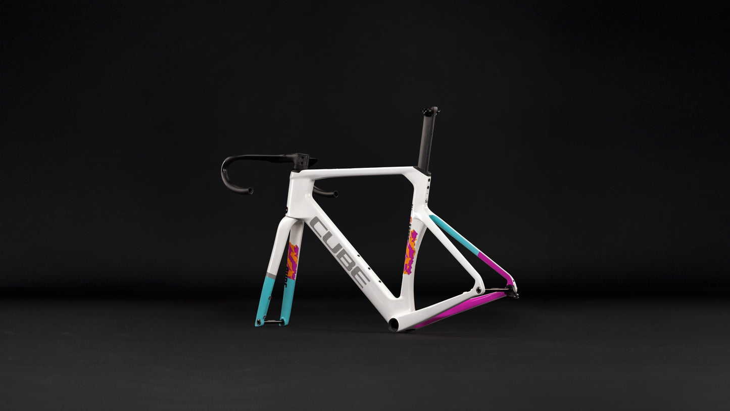 Cube Litening AERO C:68X Frameset graphic´n´white 2027