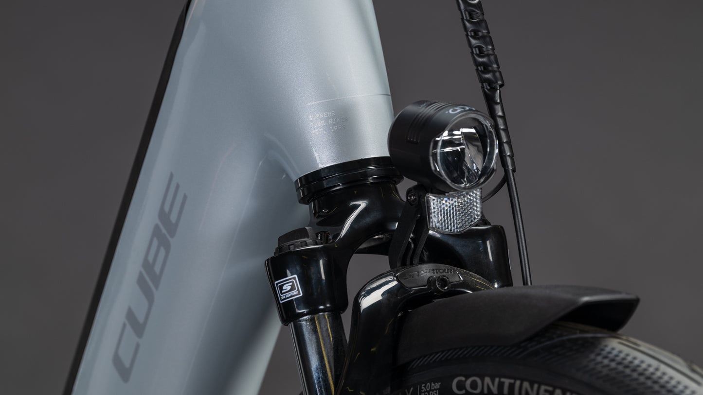 Produktbild: Cube Supreme Hybrid Comfort ONE 600 foggrey´n´reflex, Detailaufnahme 06