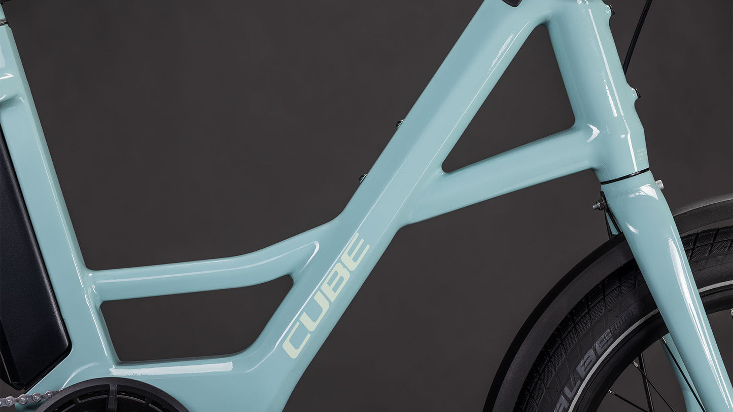Produktbild: Cube Compact Hybrid Comfort 545 skylightblue´n´blue, Detailaufnahme 03