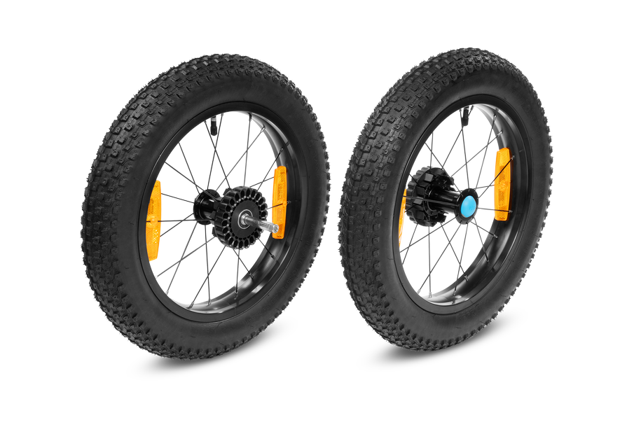 fahrradanhänger göttingen CUBE Fat Wheels hinten für Kinder Fahrradanhänger Double