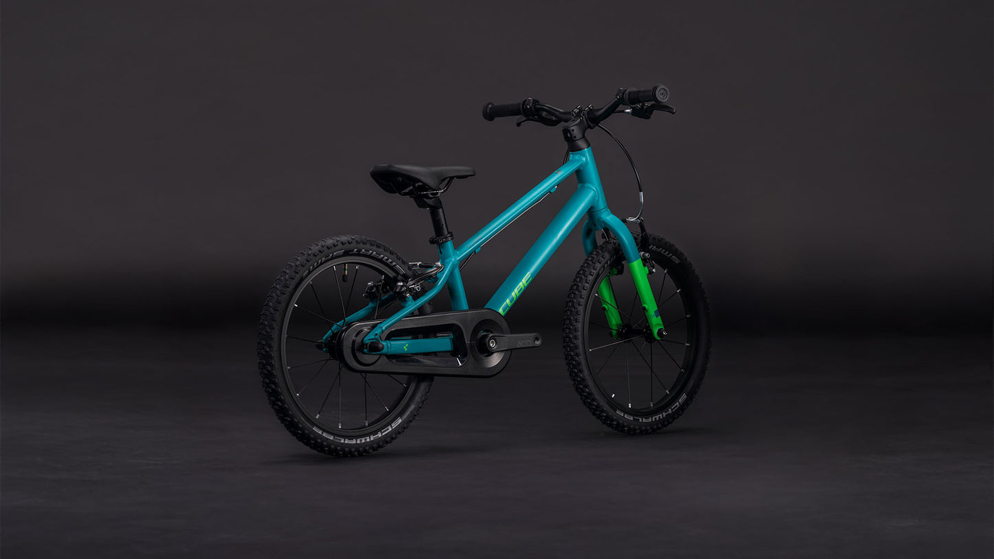 Produktbild: Cube Numove 160 seagreen´n´green, Schrägansicht (schwarzer Hintergrund)