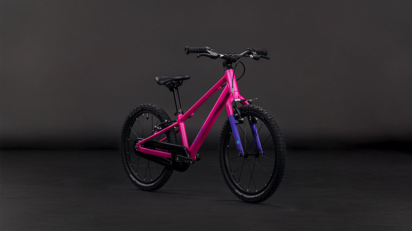Produktbild: Cube Numove 180 fucsia´n´plum, Schrägansicht (schwarzer Hintergrund)