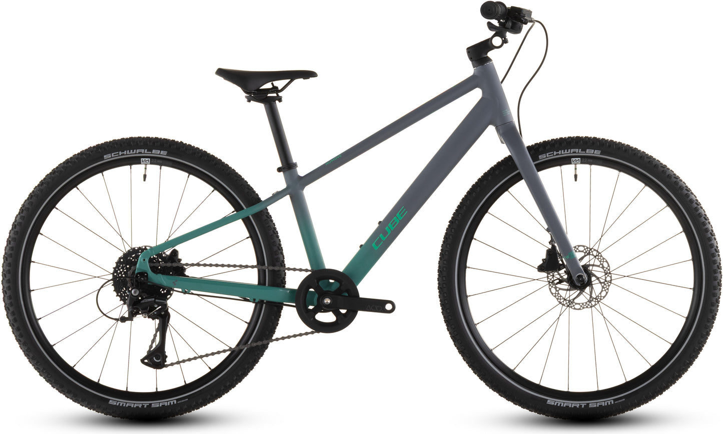 Produktbild: Cube Numove 240 Disc lavagrey´n´coolgreen, Seitenansicht (weißer Hintergrund)
