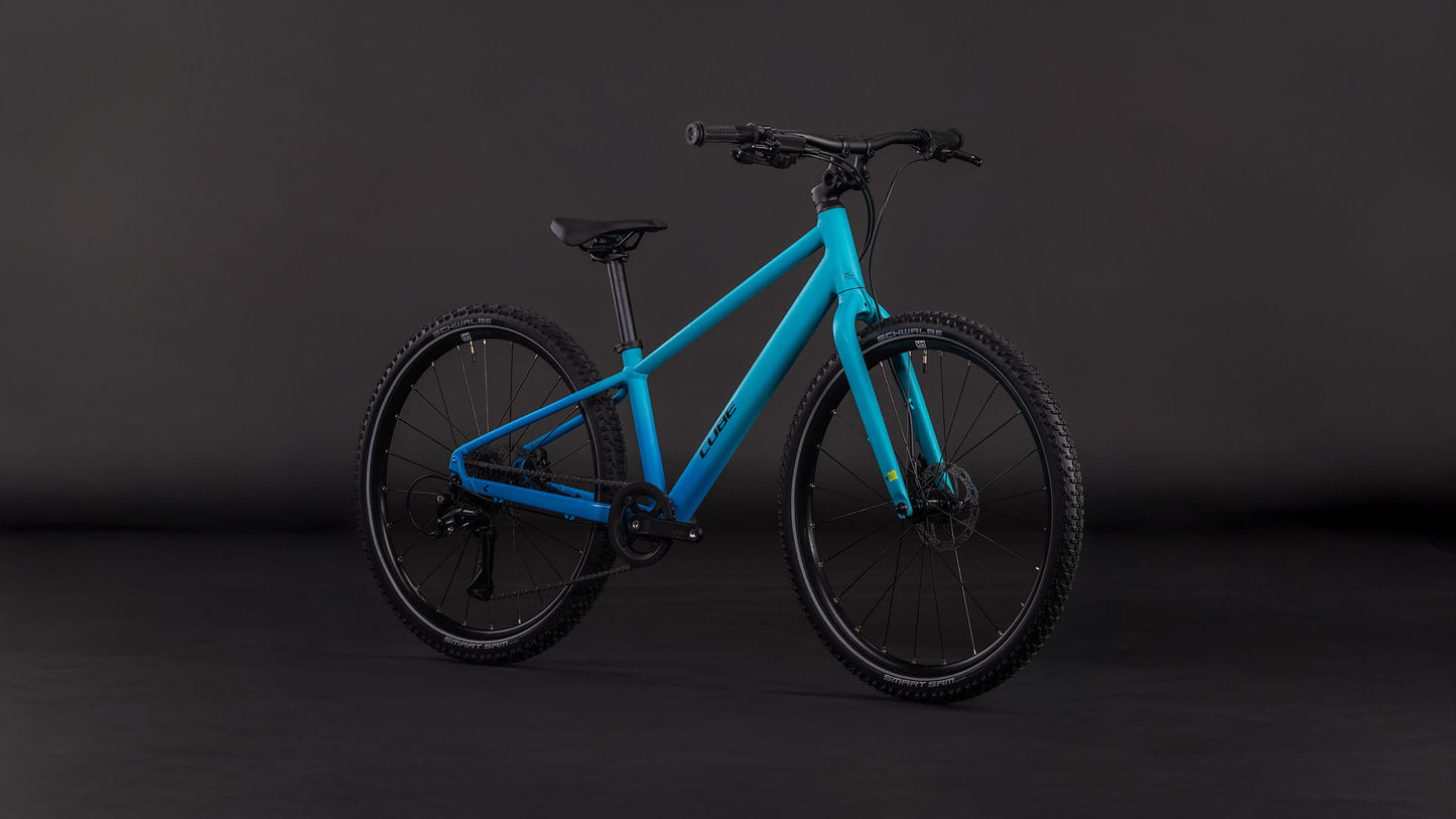 Produktbild: Cube Numove 240 Disc pacificblue´n´steelblue, Schrägansicht (schwarzer Hintergrund)