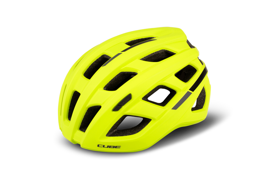 Road Race helm in gelb