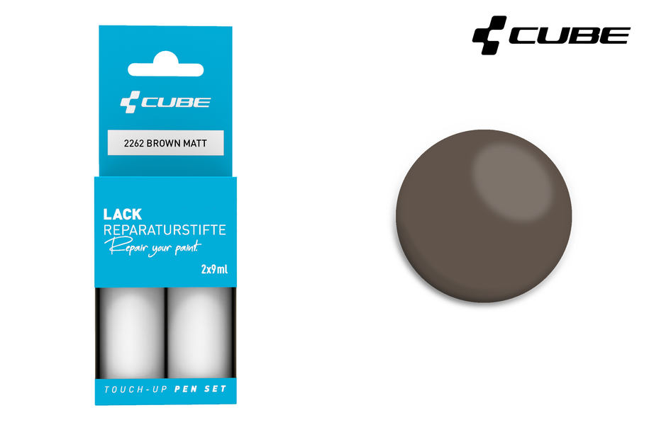CUBE Lackstift Set BROWN matt 2262