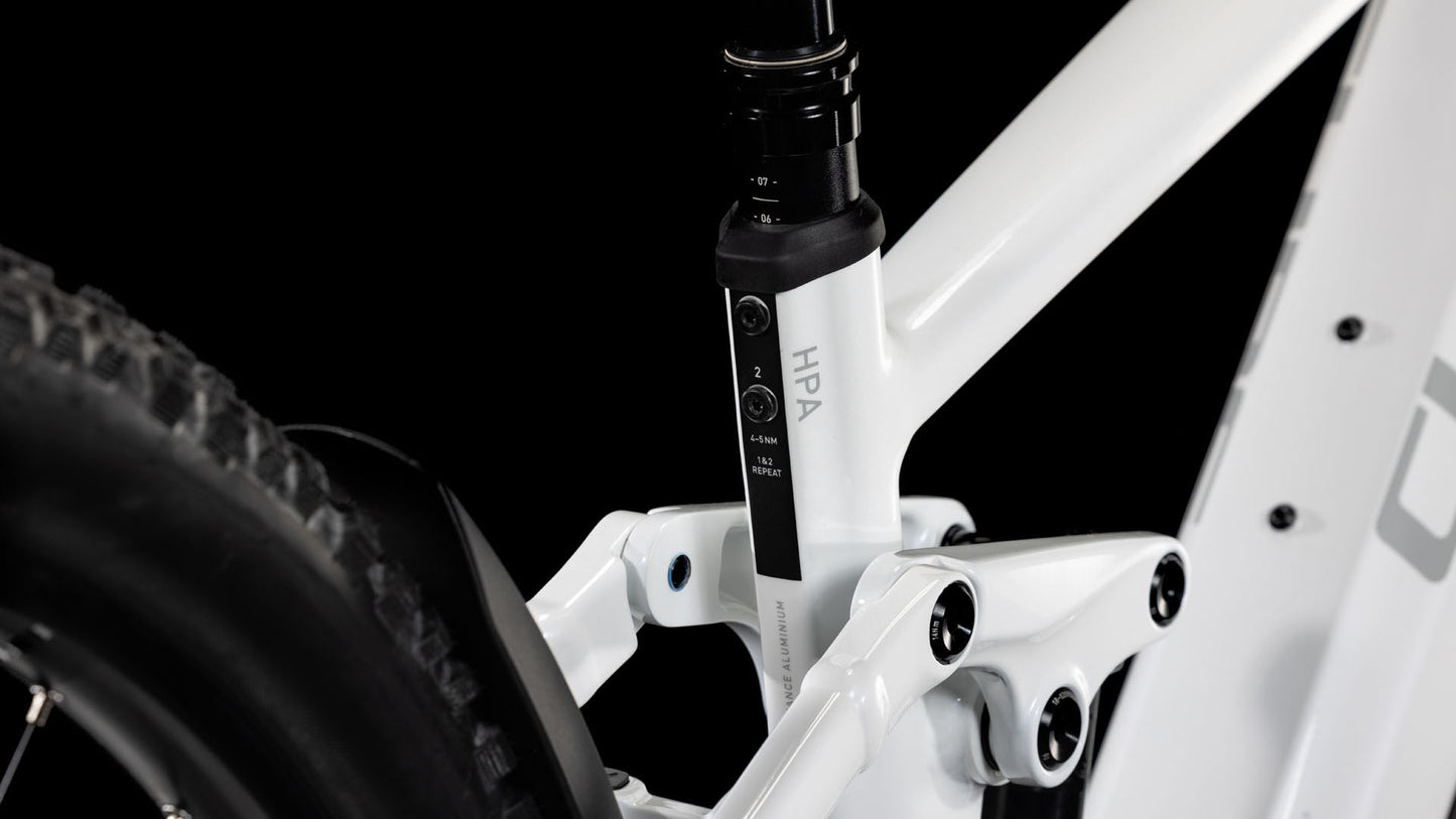Cube Stereo Hybrid ONE44 EXC 800 metallicwhite´n´black 2025