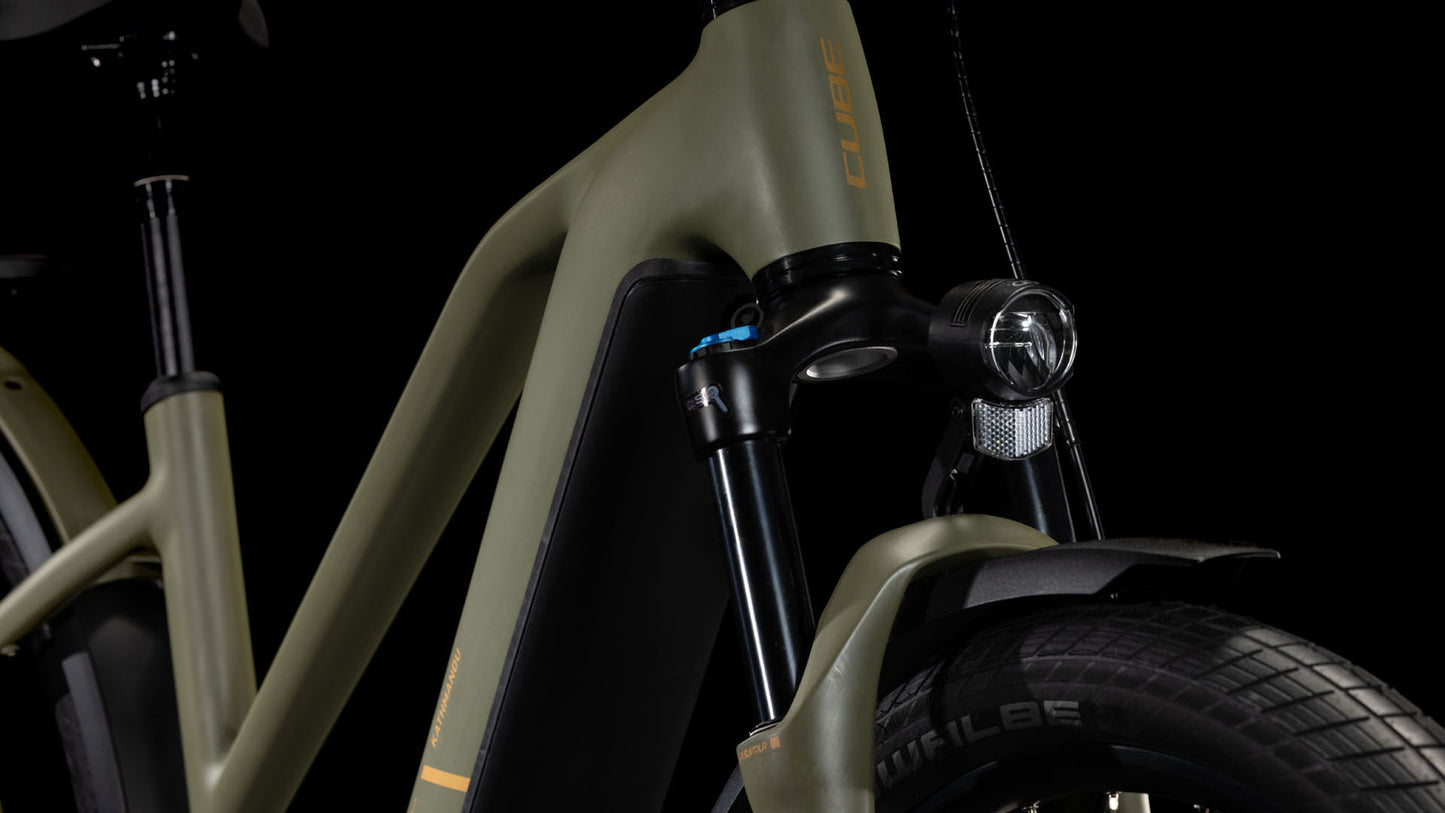 Produktbild: Cube Kathmandu Hybrid Pro 800 dustyolive´n´gold, Detailaufnahme 05