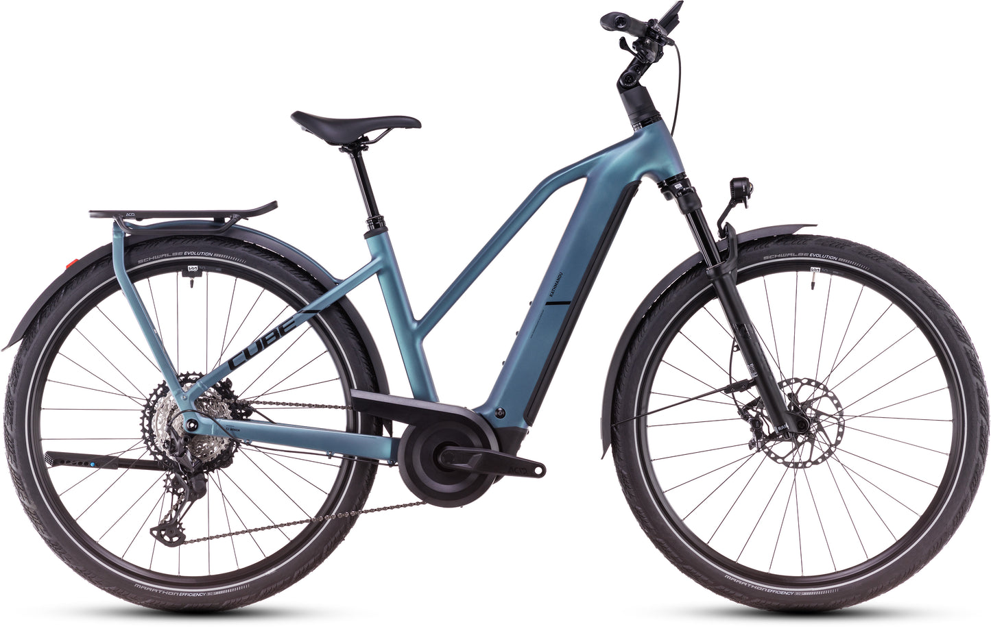 Cube Kathmandu Hybrid SLX 800 smaragdgrey´n´black Trapeze 2025