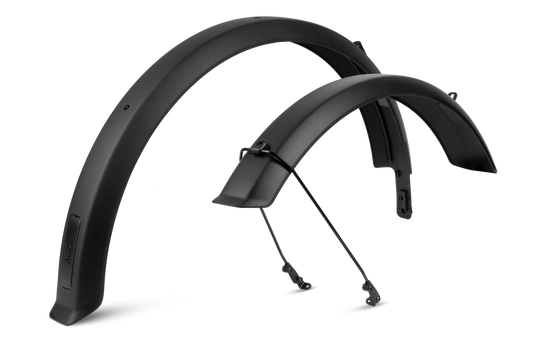 Das ACID Schutzblechset SIC 2.0 84 27,5" BB Mount black von ACID verfügt über ein großes und ein kleines schwarzes Schutzblech, mit Metallstreben am kleineren Schutzblech - der perfekte Schutz vor Schlamm und Wasser für Ihre Ausfahrten in Hildesheim.