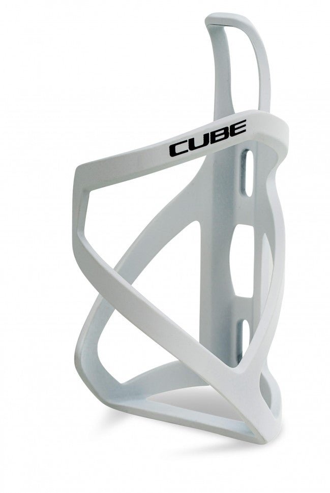 CUBE Flaschenhalter HPP Left-Hand Sidecage matt white´n´glossy black