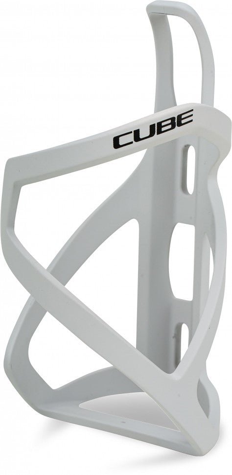 cube hpp fahrrad flaschenhalter grau/schwarz matt CUBE Flaschenhalter HPP Left-Hand matt light grey