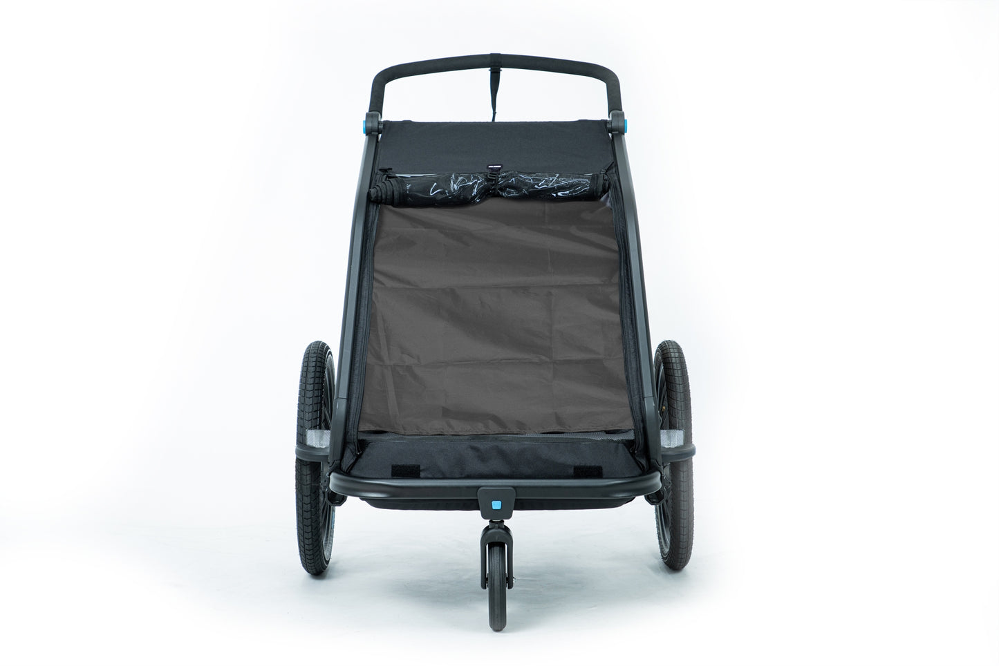 CUBE Kinder Fahrradanhänger Double CMPT black