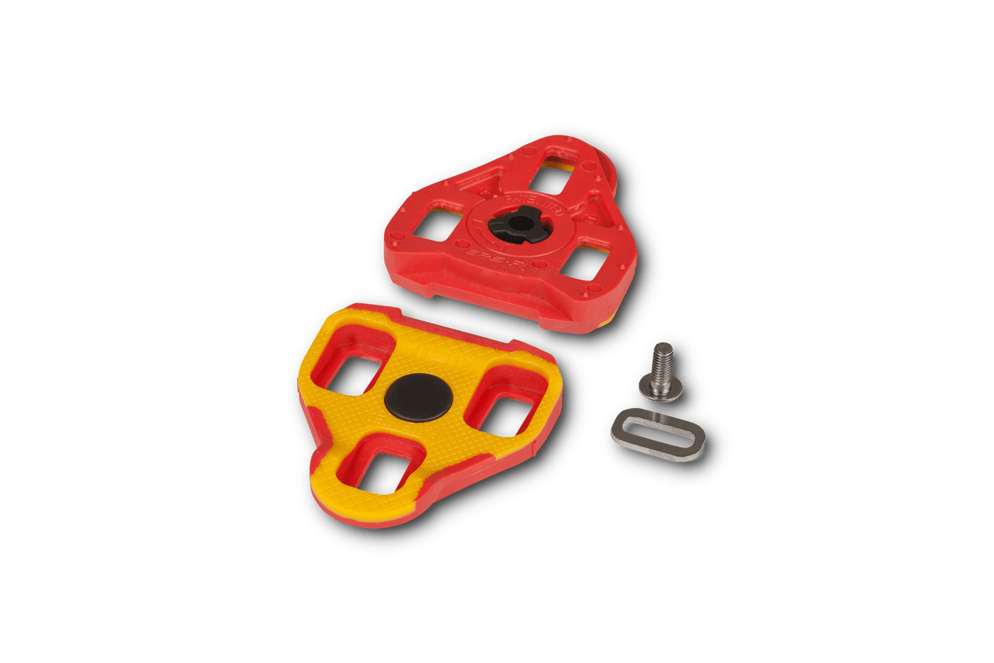 RFR Cleats Look Keo 7° yellow´n´red