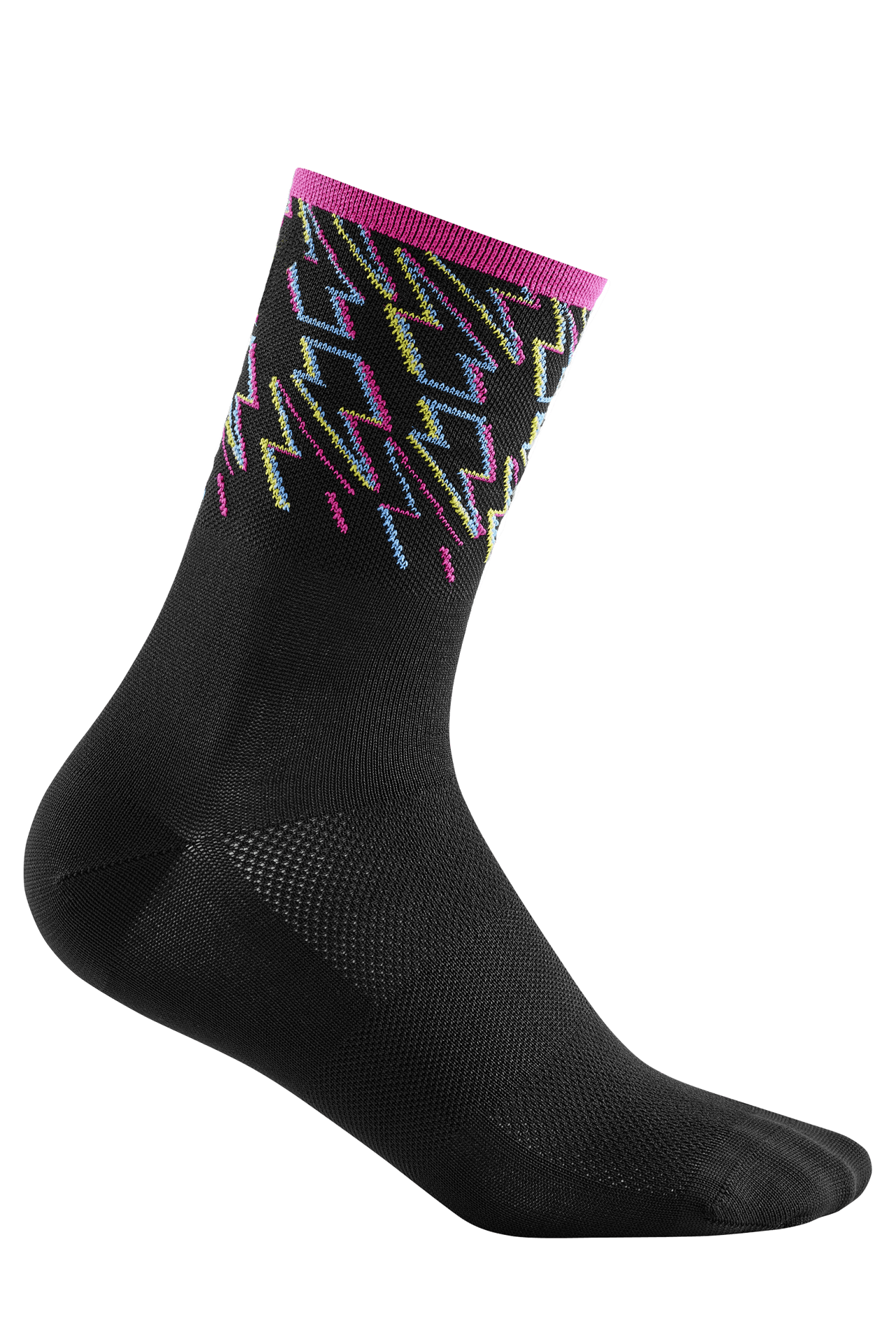 CUBE Socke High Cut Blackline black´n´blue´n´pink 36-39