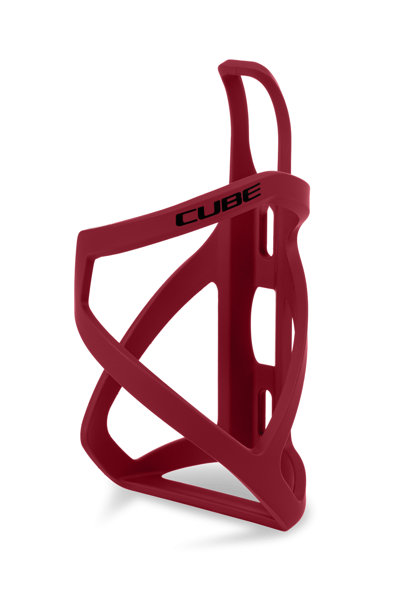 CUBE Flaschenhalter HPP Left-Hand Sidecage matt bordeaux´n´glossy black