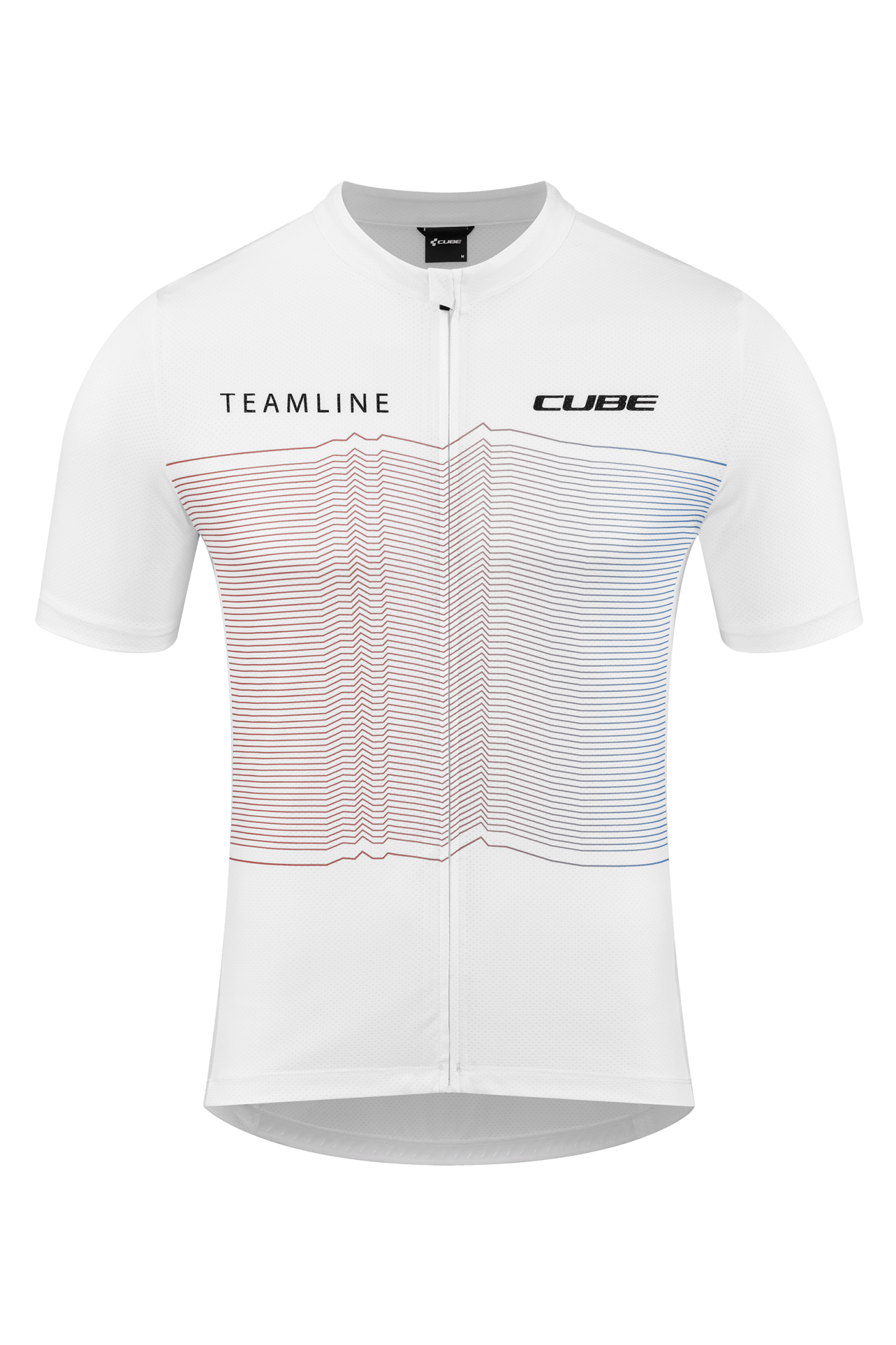 cube trikot rennrad CUBE TEAMLINE Trikot CMPT kurzarm white
