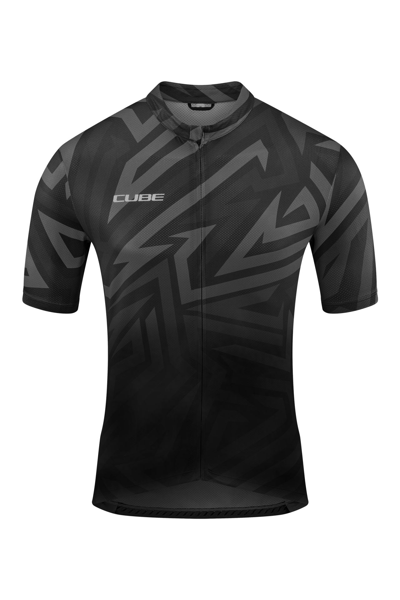 cube trikot rennrad CUBE ATX Trikot Full Zip CMPT kurzarm black´n´grey